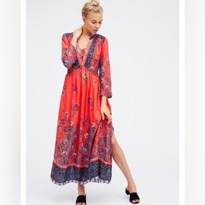 free people if only you knew boho maxi dress